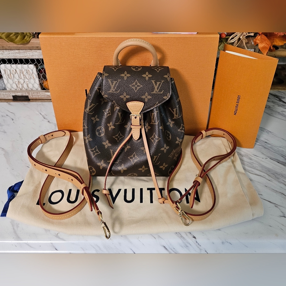 Louis Vuitton Monstouris Monogram BB Convertible Backpack Bag